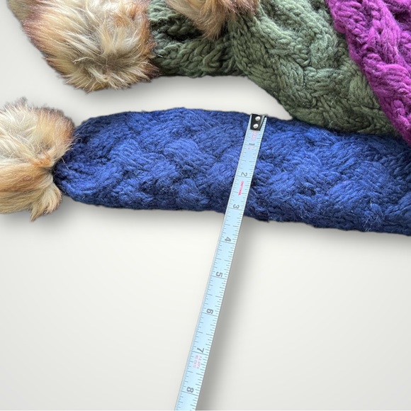 Bundle/3 Scarves Scarf Pom Pom Lot/3 - Picture 4 of 16